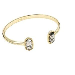 Kendra Scott Elton Cuff in Black/Gold Pyrite
